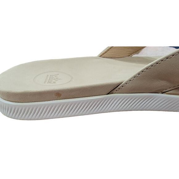Peter Millar Men's Hyperlight Slide Flip Flop Tan Nubuck size 13 Comfort Leather - Picture 9 of 10